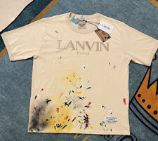 Lanvin x Gallery Dept Loose Men's and Women's Embroidered Short-Sleeved T-Shirt picture