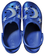 Disney Parks Sorcerer Mickey Make a Wish Blue Glitter Crocs Size M9 W11 US picture