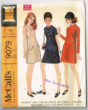 High Waisted Dress Pattern McCalls 9079 Size 7 Junior 1960's Vintage CC picture