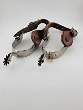 Vintage Cowboy Spurs With Leather Straps picture