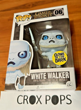 RARE 2013 WHITE WALKER GLOW 06 GAME THRONES FUNKO POP VINYL NEW IN BOX+HARD CASE picture