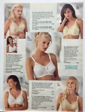 1996 Sexy Older Women Bra Lingerie Catalog Two Page Print Ad 90's picture