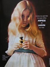 1963 LANVIN ARPEGE PERFUME PRESS ADVERTISEMENT TO OFFER picture