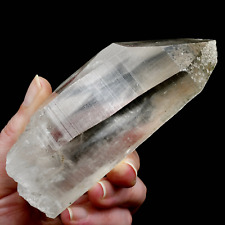 4.6in 312g Large Lemurian Seed Quartz Crystal Chlorite Inclusions, Brazil picture