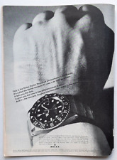 1965 ORIGINAL ROLEX OYSTER PERPETUAL CHRONOMETER GMT MASTER AD - READ picture