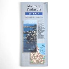 VINTAGE MONTEREY PENINSULA CITY MAP H.M. GOUSHA TRAVEL PUBLICATION CALIFORNIA 93 picture