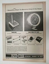 SparkOMatic Shifter Tach Tachometer Automotive Accessories Vintage Print Ad 1967 picture