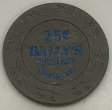 1993 Bally’s Saloon & Gambling Hall - $0.Casino chip Tunica MS Gray Unicorn Mold picture