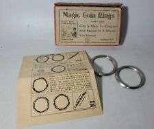 Vintage Magic Coin Rings Original Box and Paperwork Made in USA By Magno'N.Y. picture