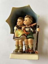 Hummel #71 “ Stormy Weather” Featuring A Girl And Boy Under An Umbrella, 6” Tall picture