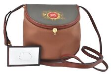 Authentic BOTTEGA VENETA Leather Nylon Shoulder Cross Body Bag Purse Brown J4985 picture