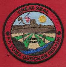 FORT YUMA QUECHAN INDIANS ARIZONA TRIBAL GREAT SEAL PATCH picture