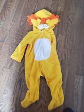 Carter's Baby Boy's One Piece Fleece Lion Halloween Costume 6-9M picture