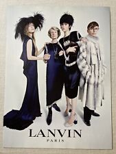 2014 LANVIN Print Ad 1 D/S Page Fashion Feet Ankles Long Legs High Heel Shoes picture