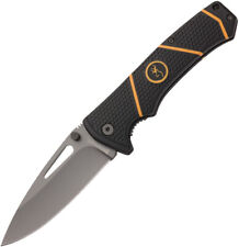 Browning Long Haul Large Folder Black Handle Stainless Folding Blade Knife 0352 picture