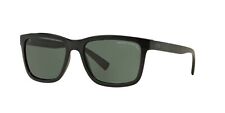 A|X Armani Exchange Men's AX4045S Rectangular Sunglasses, Black/Grey Green, picture