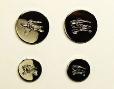 Burberrys Prorsum replacement buttons 4 Silver tone solid metal  Good Used Cond. picture