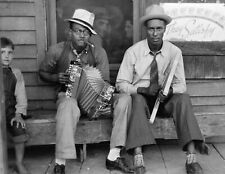 1938 African American Musicians New Iberia LA Old Photo 8.5