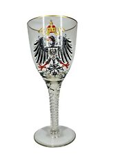 Imperial Prussian German Army Officer Presentation Glass Pokal Dated Enameled picture