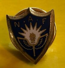 Vintage NAF US Naval Air Facility Small Screw Back Lapel Pin  picture