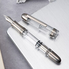 Asvine P36 Piston Fountain Pen Bock/ Asvine Nib, Titanium & Acrylic Writing Pen picture