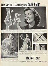 Rare 1941 Vintage Original Dain-T-Zip Zipper Womens Wasteline Advertisement Ad picture