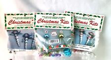 Vintage Merri Mac Make Your Own Ornament Christmas Craft Kits lot of 3 picture