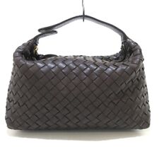 Auth BOTTEGA VENETA Intrecciato 114087 Dark Brown Leather - Handbag picture