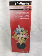 Multi Color Fiber Optic Floral Accent Table Lamp New Vintage picture
