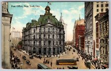 POST OFFICE NEW YORK CITY NEW YORK NY NYC   VINTAGE 1920 POSTCARD picture