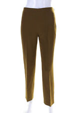 Fendi Womens Side Zipped Slip-On Straight Leg Dress Pants Brown Size S picture