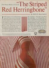 1970 Eagle Shirtmakers The Striped Red Herringbone Travis McGee VINTAGE PRINT AD picture