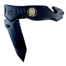 NYPD Detective Knife 3-in-1 Military Tactical Rescue tool knife with Seatbelt Cu picture