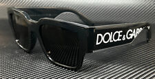DOLCE & GABBANA DG6184 501 87 Black Dark Grey Men's 52 mm Sunglasses picture