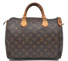 Authentic Louis Vuitton Monogram Speedy 30 Hand Bag M41526 LV 2694B picture