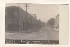 RPPC LOOKING WEST on MAIN STREET in SPRINGVILLE NY ERIE COUNTY picture