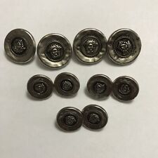10 pieces  Versace   Silver Tone buttons medusa 2 & 1,5 cm picture