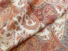 Clarence House Etro Collection Paisley Linen Print Fabric - Tropico Corallo 4 yd picture