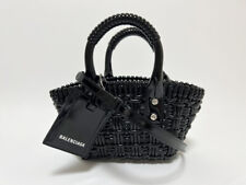 Balenciaga Bistro Xxs Basket Bag Shoulder Enamel Black 678028 Used picture