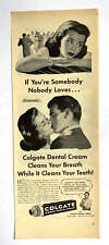 1946 Colgate Tooth Paste Print Ad 13inx5in Ribbon Dental Cream picture