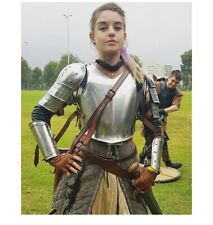 Halloween Lady Armor Suit, Medieval Knight Warrior Female Cuirass Steel Armor, picture
