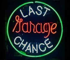 Last Chance Garage Neon Sign Light Beer Bar Pub Wall Hanging Nightlight 24