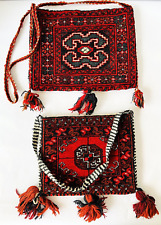2 Single Camel Saddlebags / Shoulder Bags with Carpet & Tassels Saudi Arabia picture