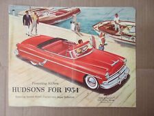 Vintage Presenting All New Hudsons for 1954 Dealer Brochure Advertisement  C picture