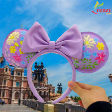 Anniversary Rare Mouse Purple Disney Headband Loungefly Minnie Ears Flower picture