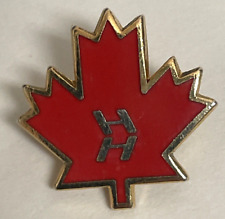 Helly Hansen HH Maple Leaf Canada Norwegian Clothing Sports Retro Hat Lapel Pin picture