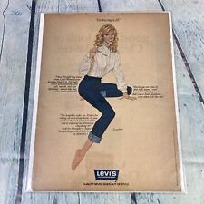 Vintage 1979 Levi's Women Jeans Print Ad Genuine Magazine Advertisement Ephemera picture