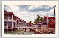 ICC Hospital Cristobal Canal Zone Panama UDB Postcard c1905-07 Palm Trees picture