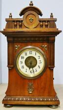 Rare Antique German 8 Day Junghans Musical Alarm Bracket Clock With 6 Cylinders picture