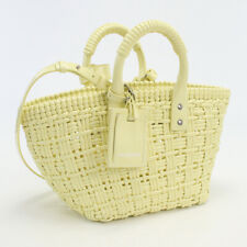 Used Balenciaga Bistro Xs Basket With Strap Brand Tote Bag 671342 Yellow Rank A  picture
